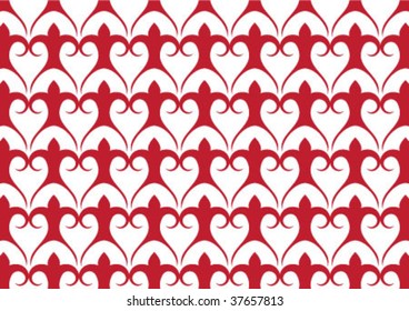 Decorative wallpaper design in shape