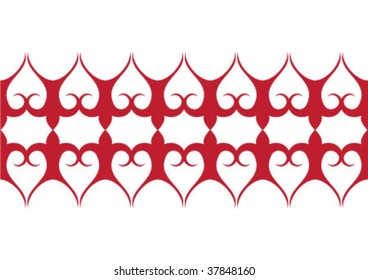 Decorative wallpaper design in shape