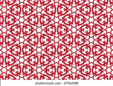 Decorative wallpaper design in shape
