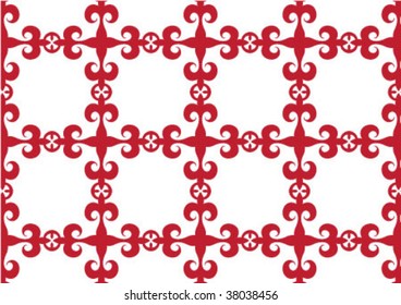 Decorative wallpaper design in shape