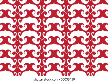 Decorative wallpaper design in shape