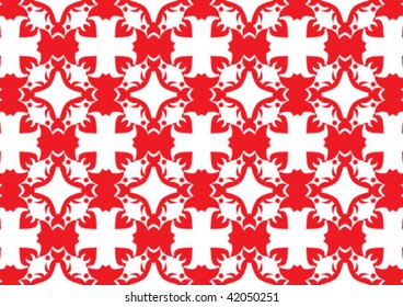 Decorative wallpaper design in shape