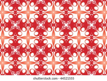 Decorative wallpaper design in shape