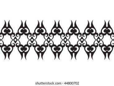 Decorative wallpaper design in shape