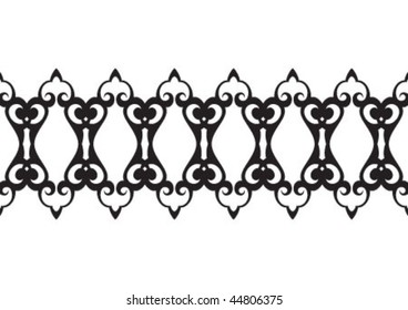 Decorative wallpaper design in shape