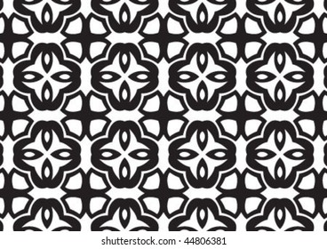 Decorative wallpaper design in shape