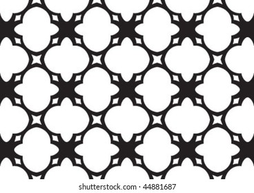 Decorative wallpaper design in shape