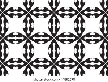 Decorative wallpaper design in shape