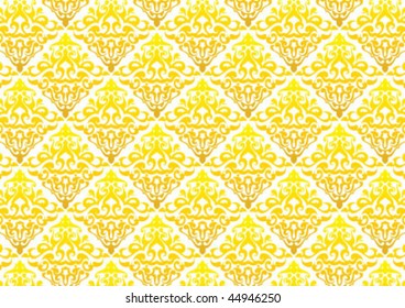 Decorative wallpaper design in shape