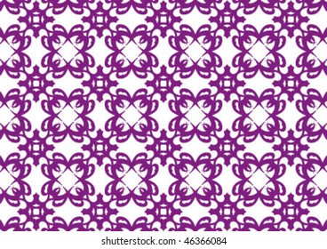 Decorative wallpaper design in shape