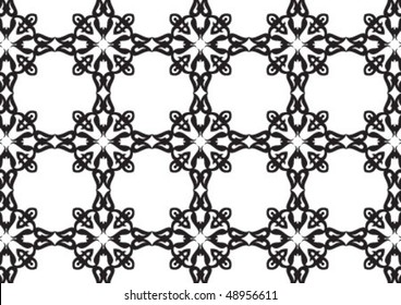 Decorative wallpaper design in shape