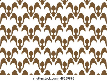 Decorative wallpaper design in shape