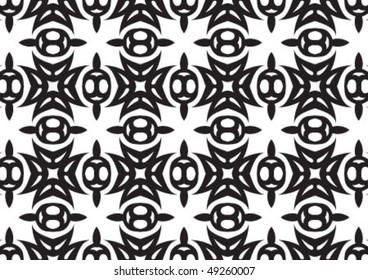 Decorative wallpaper design in shape