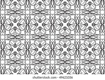 Decorative wallpaper design in shape