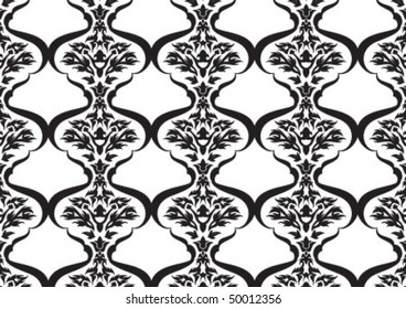 Decorative wallpaper design in shape