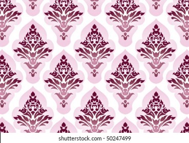 Decorative wallpaper design in shape