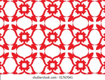 Decorative wallpaper design in shape