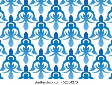 Decorative wallpaper design in shape