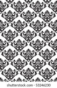 Decorative wallpaper design in shape