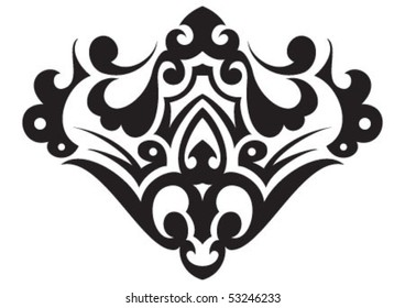Decorative Wallpaper Design Shape Stock Vector (Royalty Free) 53246233 ...
