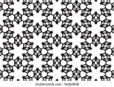 Decorative wallpaper design in shape