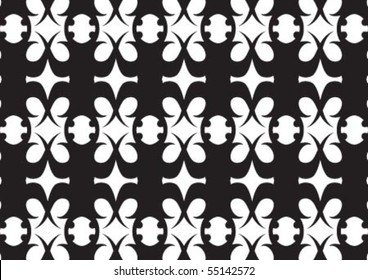 Decorative wallpaper design in shape