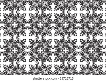 Decorative wallpaper design in shape