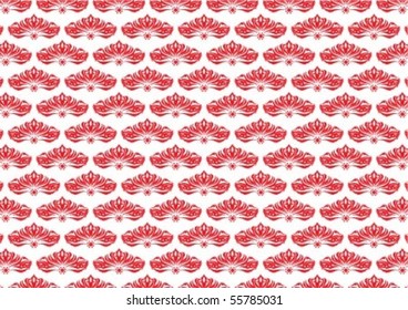Decorative wallpaper design in shape