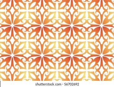 Decorative wallpaper design in shape