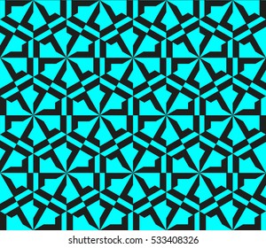Decorative wallpaper design in shapes.