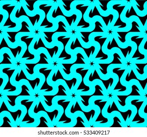 Decorative wallpaper design in shapes.