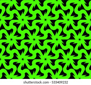 Decorative wallpaper design in shapes.