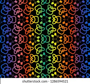Decorative wallpaper design in shape.Vector abstract background.Modern geometric seamless pattern. For design, page fill, wallpaper
