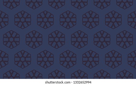 Decorative wallpaper design in shape.Vector abstract background.Modern geometric seamless pattern. for holiday decoration, holiday packaging Vector seamless pattern