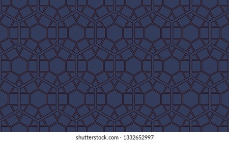 Decorative wallpaper design in shape.Vector abstract background.Modern geometric seamless pattern. for holiday decoration, holiday packaging Vector seamless pattern