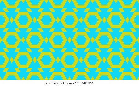 Decorative wallpaper design in shape.Vector abstract background.Modern geometric seamless pattern. for holiday decoration, holiday packaging Vector seamless pattern