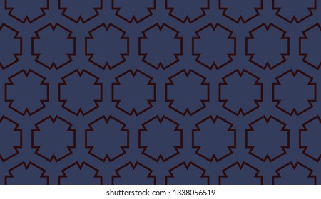 Decorative wallpaper design in shape.Vector abstract background.Modern geometric seamless pattern. for holiday decoration, holiday packaging Vector seamless pattern