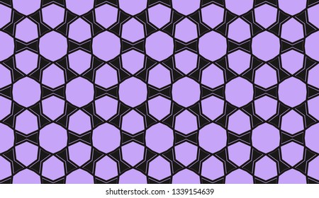 Decorative wallpaper design in shape.Vector abstract background.Modern geometric seamless pattern. for holiday decoration, holiday packaging Vector seamless pattern