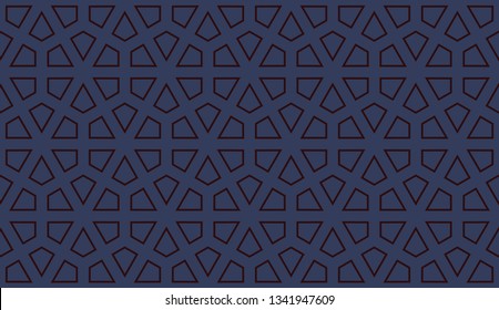 Decorative wallpaper design in shape.Vector abstract background.Modern geometric seamless pattern. for holiday decoration, holiday packaging Vector seamless pattern