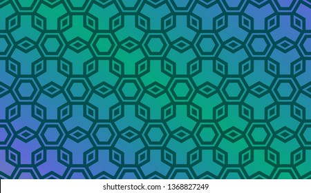 Decorative wallpaper design in shape.Vector abstract background.Modern geometric seamless pattern. For design, page fill, wallpaper