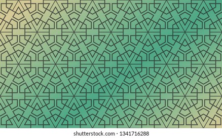 Decorative wallpaper design in shape.Vector background.