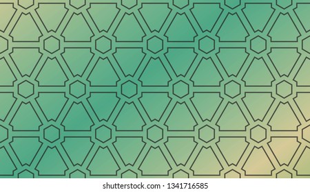 Decorative wallpaper design in shape.Vector background.