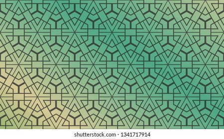 Decorative wallpaper design in shape.Vector background.