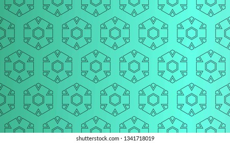 Decorative wallpaper design in shape.Vector background.