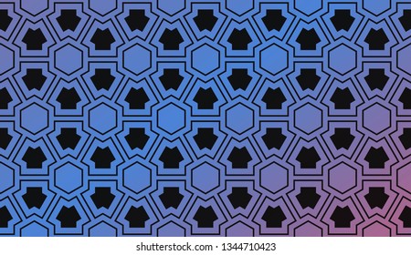 Decorative wallpaper design in shape.Vector background.