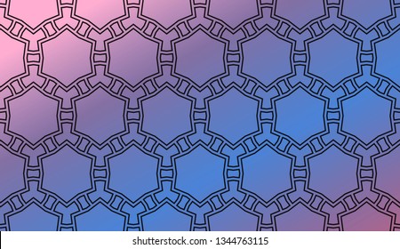 Decorative wallpaper design in shape.Vector background.