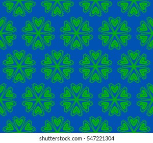 Decorative wallpaper design in shape.Vector seamless pattern.