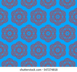 Decorative wallpaper design in shape.Vector seamless pattern.