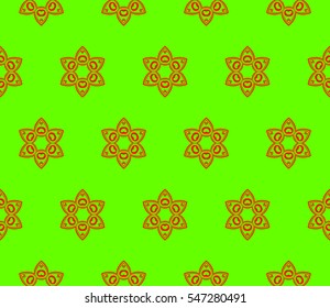 Decorative wallpaper design in shape.Vector seamless pattern.