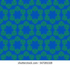 Decorative wallpaper design in shape.Vector seamless pattern.